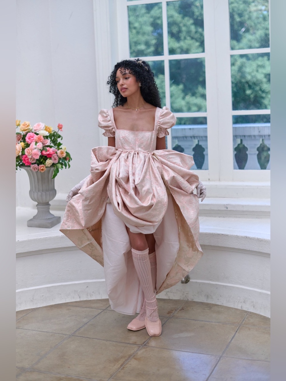 Selkie x Bridgerton Edwina Love Story Dress XS - Picture 3 of 8